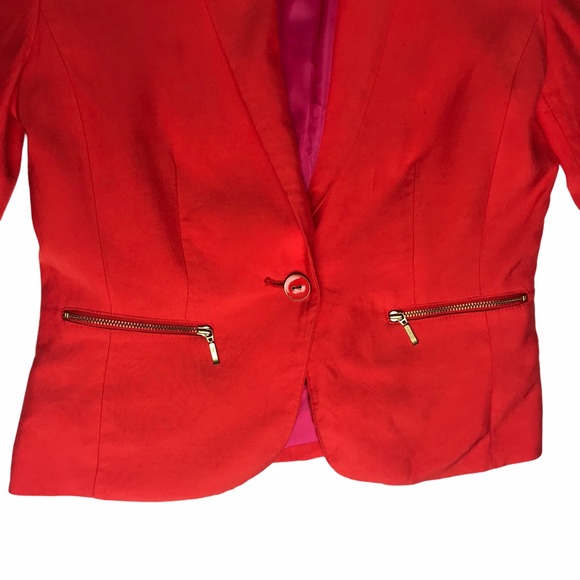 Portmans Orange Corporate Bolero Jacket Size 6 - Picture 3 of 11